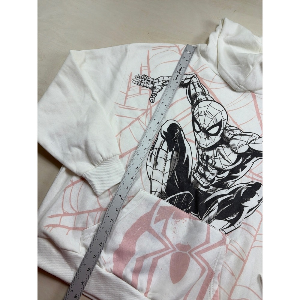 Marvel Spider-Man Brand New Day White Graphic Hoodie Sweatshirt Small - Picture 2 of 5